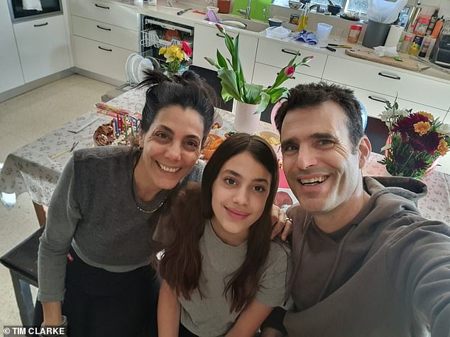 Yonat Or, her husband Dror and their daughter Alama, 13. Mr Besorai told MailOnline: 'My sister and her family were last seen being pulled from their home by the terrorists.  Since then I have watched many of these horrific terrorist videos in search of them'