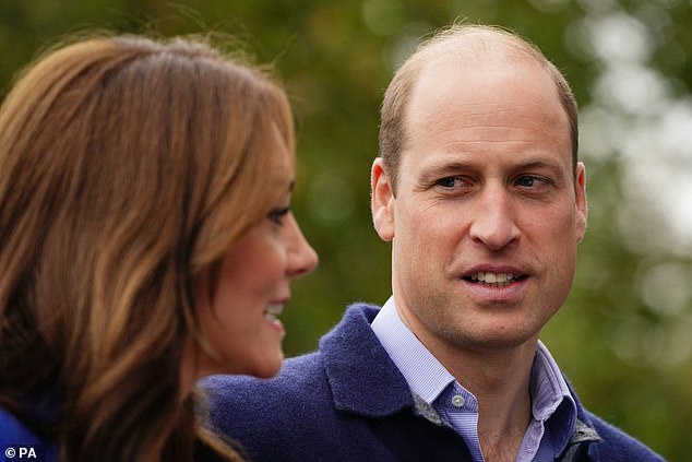 Prince William gave his wife a wistful look as she chatted with staff at Bisham Abbey National Sports Center