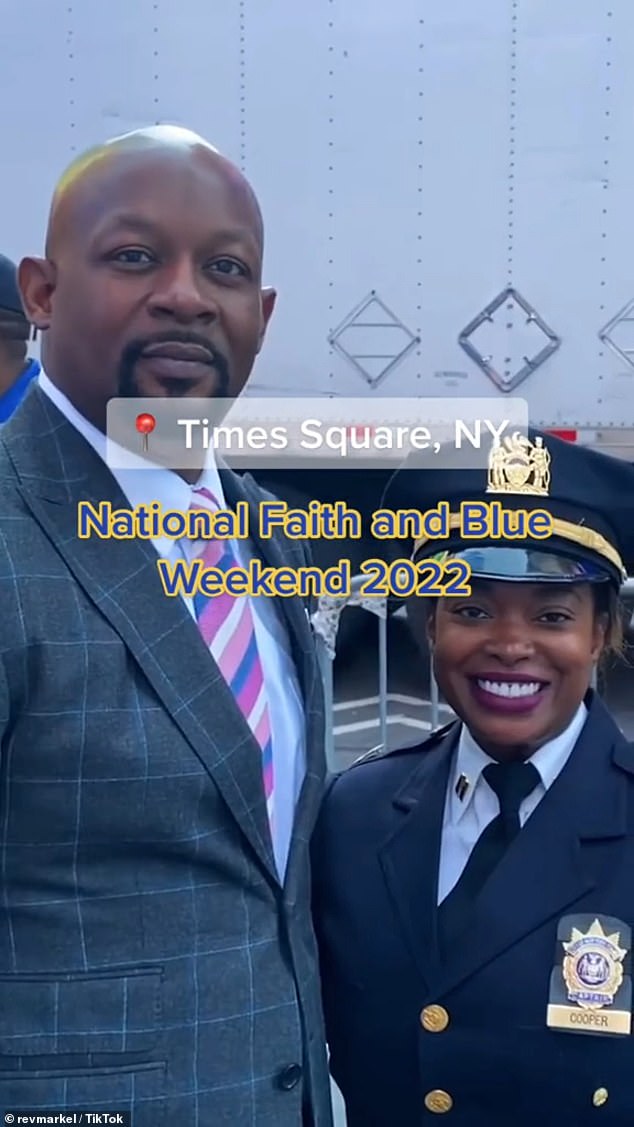 Hutchins has coordinated more than 4,000 events nationwide focused on highlighting the need for more police officers.  The 2022 event is pictured above