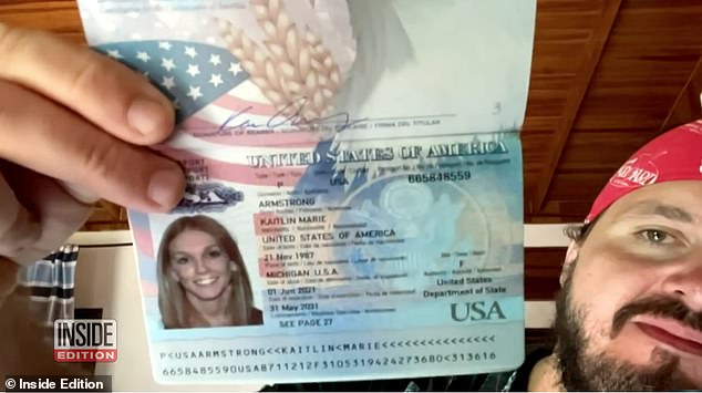 A photo of Kaitlin's passport was obtained by Inside Edition after her June 30 arrest