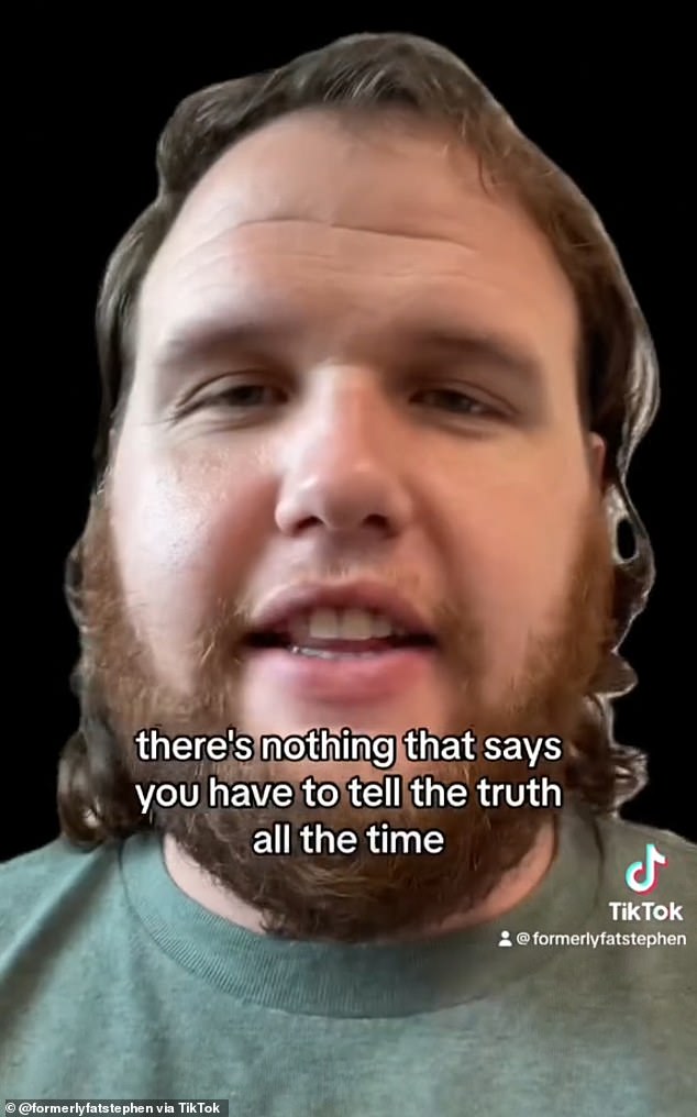 He says: 'Teacher, if a student annoys you, remember that you can lie.  There's nothing that says you have to tell them the truth all the time.  I learn history'