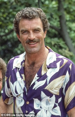 Icons: Selleck played private investigator Thomas Magnum alongside 75-year-old Manetti's bar owner Orville 'Rick' Wright from 1980-1988