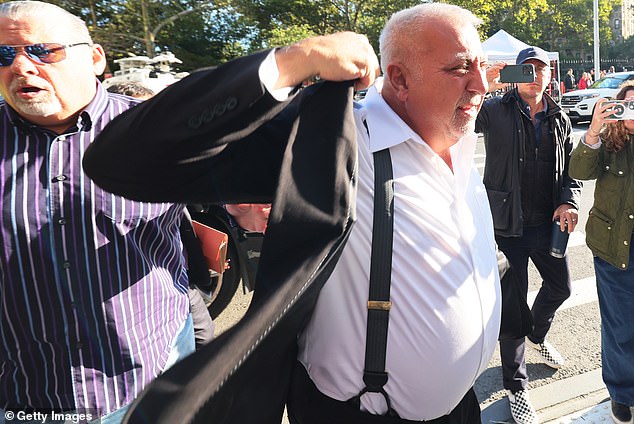 Fred Daibes arrives for his court appearance with Senator Bob Menendez at federal court in Manhattan on September 27, 2023 in New York City