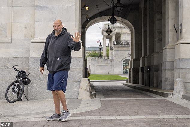 Senate Majority Leader Chuck Schumer loosened the chamber's dress code in September, something Fetterman — who donned while presiding over the Senate to jokes from colleagues — told Colbert he 