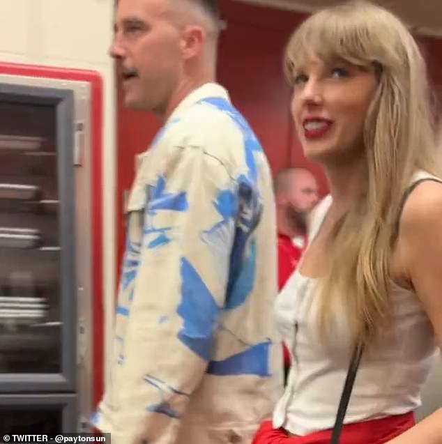 Taylor and Travis were first spotted together in Kansas City last month