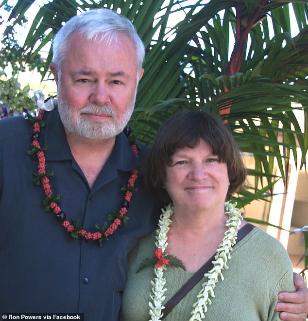 Powers and Fleming met on a flight in 1976. They later married and had children - but both sons were diagnosed with schizophrenia, and their youngest died by suicide in 2005