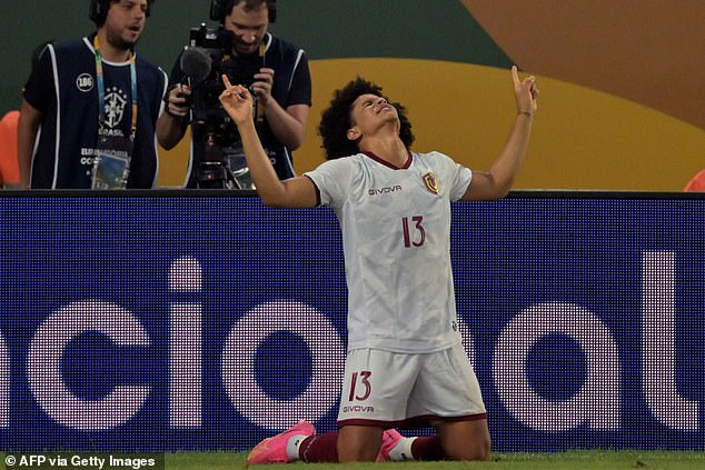 Eduard Bello's overhead kick earned Venezuela an unexpected late draw