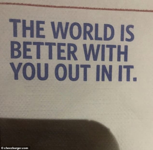 Wow!  An airline's in-flight magazine left a confusing message for readers that was meant to have a friendly meaning.  However, if read quickly, it ends up sounding a bit sinister