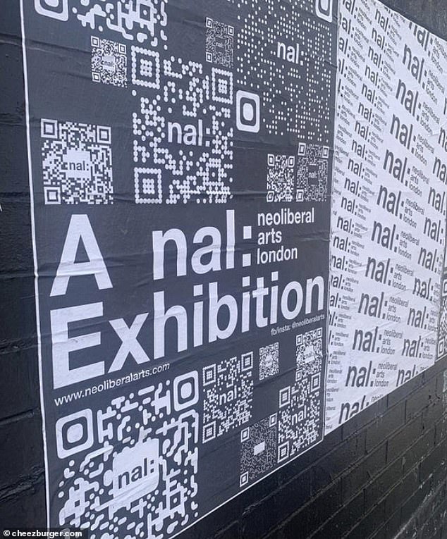 NAL: While the poster for the neoliberal arts London exhibition made acronym for an awkward promotional poster