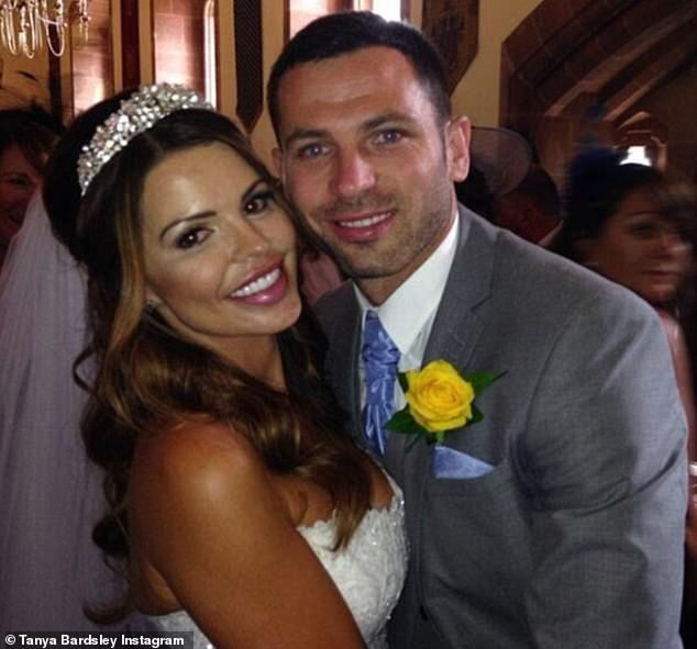 Back: Former Manchester United player Phil Bardsley and Real Housewives of Cheshire star Tanya tied the knot in 2014.