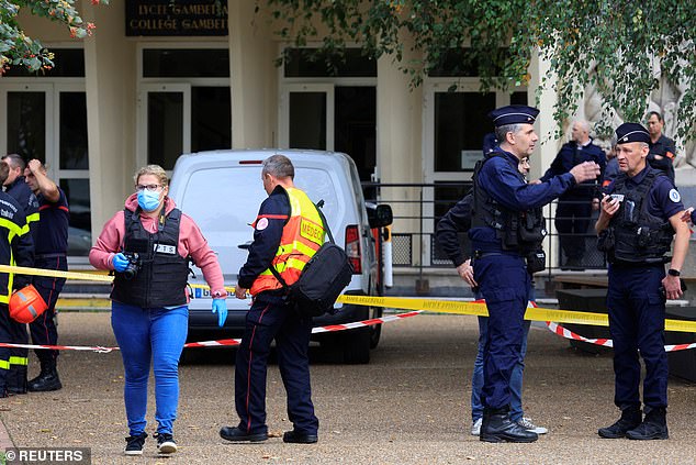 French Interior Minister Gerald Darmanin announced an ongoing police operation at the school, adding that the suspect was arrested at the scene, without giving further details.