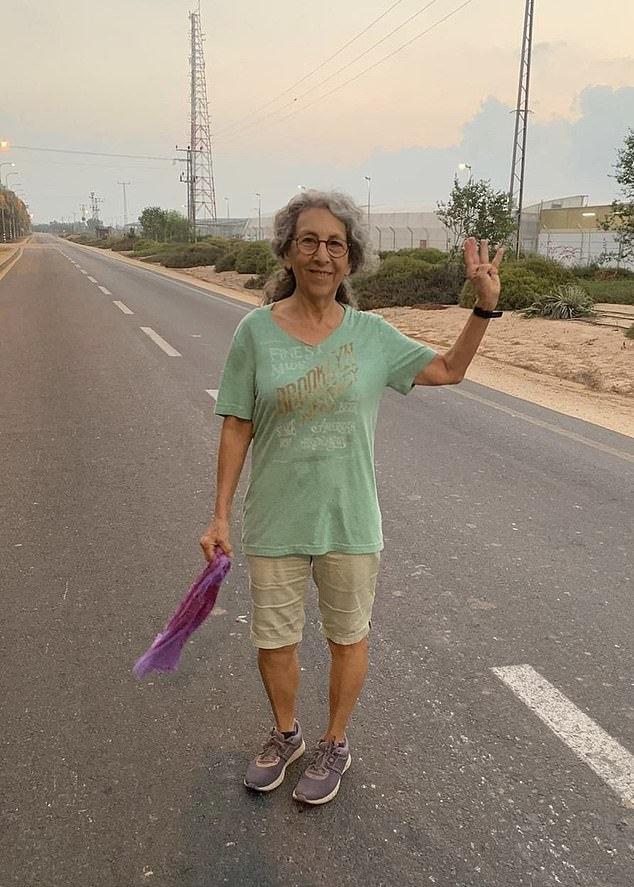 Judy Weinstein is doing it by hand on the street.  During the attack, Mrs. Weinstein sent messages to whatsapp family group she said that her husband was 