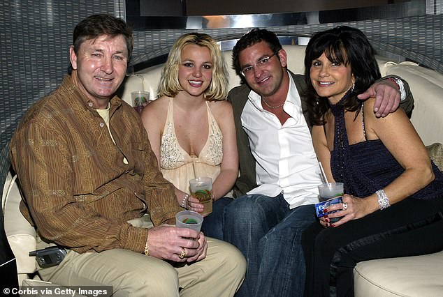 Big brother: Britney's older brother Brian, 46, is helping her deal with her divorce from Sam Asghari, 29 (pictured in Las Vegas in January 2006)