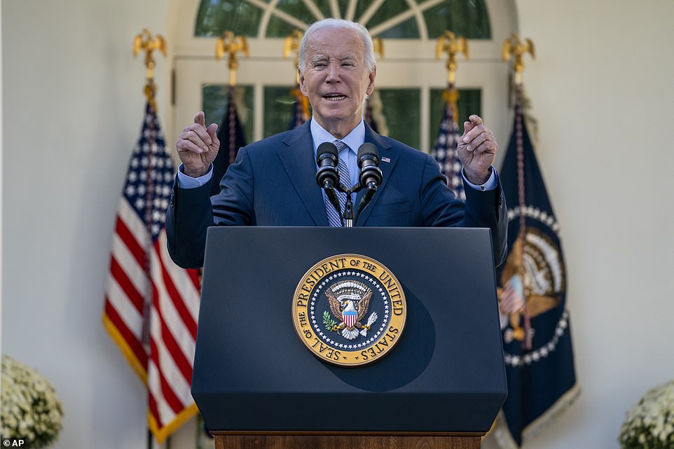 Biden used the White House Rose Garden on Tuesday to make the case for a new proposed rule to crack down on hidden 