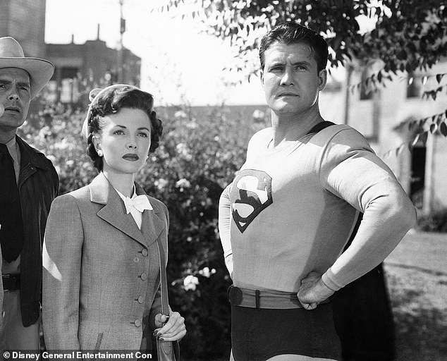 Dynamic duo: Coates was best known for starring opposite George Reeves in the black-and-white series Adventures of Superman which ran from 1952 to 1958