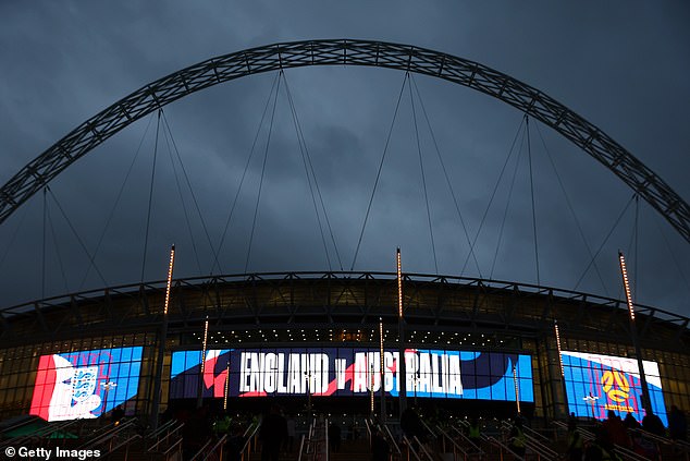 The FA did not light the Wembley Arch in Israeli colors for England's match with Australia