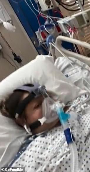 Ms Barajas, 40, underwent life-saving amputation surgery after a months-long stay in hospital battling the horrific infection