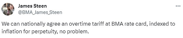 Dr.  James Steen, a BMA industrial relations officer and regional coordinator who sits on the national board, wrote on no problem.