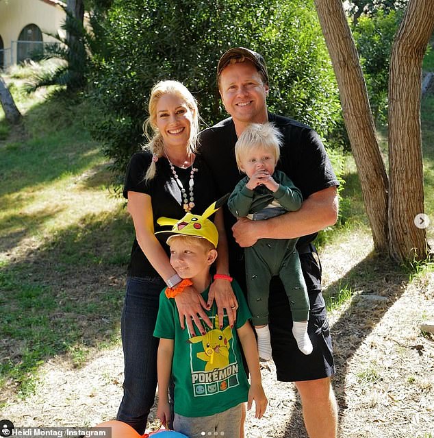 Mum of two: Heidi shares sons Ryker (11 months) and Gunnar (6) with husband Spencer Pratt