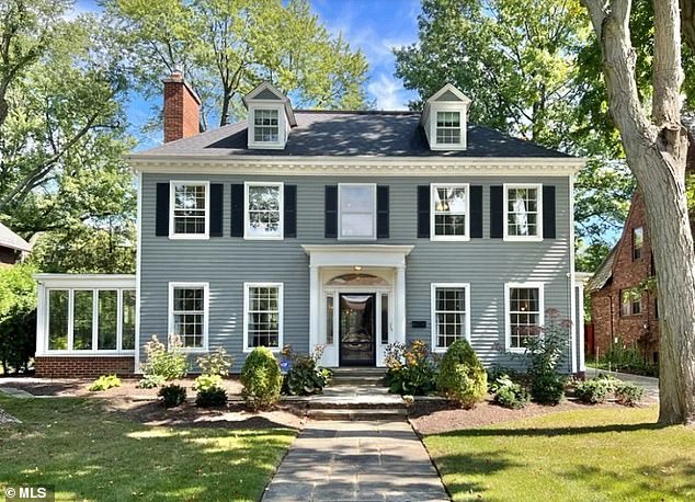 An affordable Cleveland mansion can look like an 1890's Colonial-style 6,089 square foot home on a 14,810.4 square foot lot for just $450.00, complete with four bedrooms, 2.5 bathrooms, nine unique fireplaces, ' a butler's kitchen and a three-car.  garage