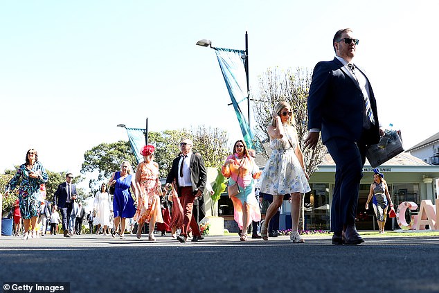 Racegoers are arriving for Everest at Royal Randwick Racecourse