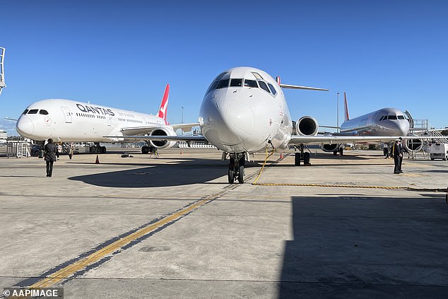 Jory was one of 220 Austrians on board the Qantas Boeing 787 Dreamliner which landed in London at 5.45am +1 AEDT on Saturday.