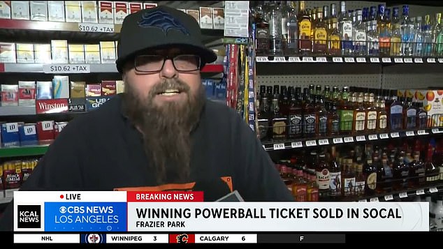 Duke, the liquor store worker who reportedly sold the winning ticket, speculated that the winner was a local person since the store is located in a small town.  He joked that the winner 'owes me a new truck'