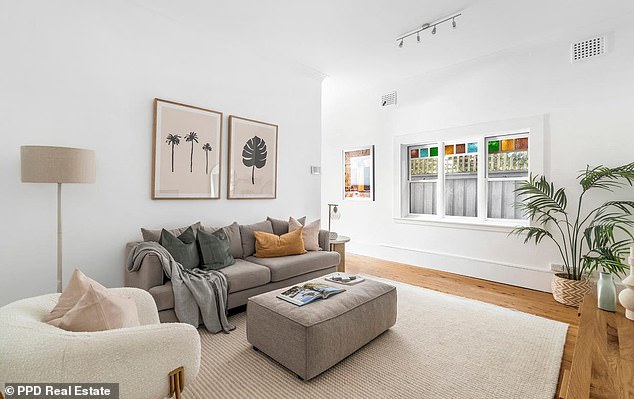 Located just minutes from the famous Bondi Beach, the two-bedroom, one-bathroom ground-floor unit originally sold on the Block in 2003 for $751,000