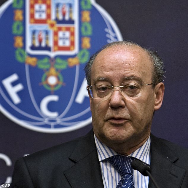 Ronaldo was challenged to score 1,000 goals by FC Porto president Jorge Nuno Pinto (pictured)