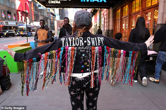 Swiftie: AMC Theaters is treating the film like it's a real live concert, encouraging audiences to take photos and dance and sing along with the Bad Blood singer