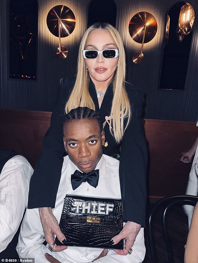 Family business: Madonna's children David Banda, 18, who has regularly danced in Madonna's shows, along with Mercy, 17, and twins Stella and Estere, 11, are expected to be included in the concert which will include more than 40 songs