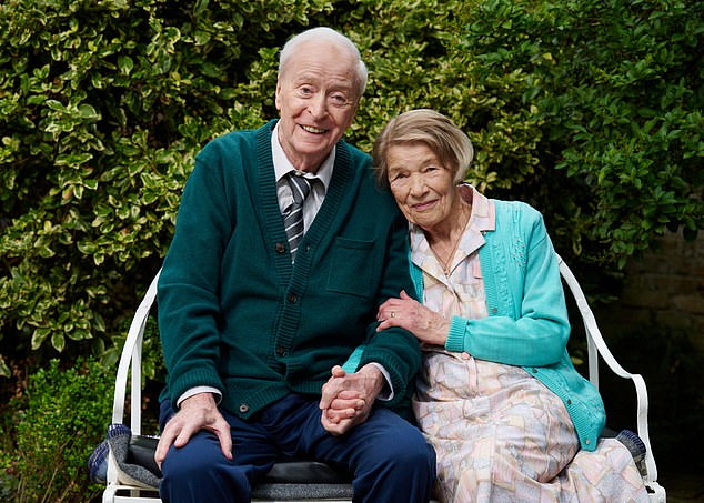 Caine plays the title character in The Great Escaper (pictured), the true story of World War II veteran Bernard Jordan, who suffocated from the care home where he lived with his wife (played by Glenda Jackson) in 2014.