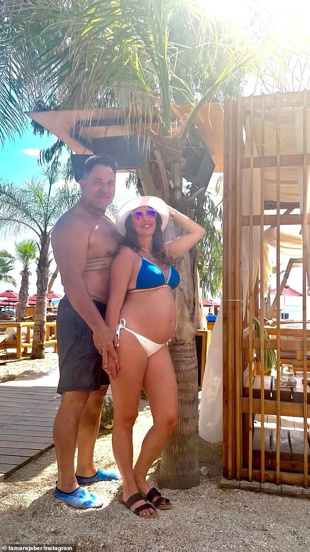 Tamara, 40, (right) is currently expecting her first child with fiance Billy Kokkinis (left)