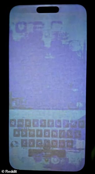 Another affected user had a very sharp image of his keyboard that changed the color of the screen