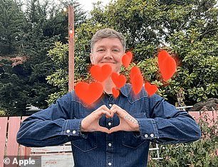 Using your hands to make a heart symbol will make red love hearts dance on your screen