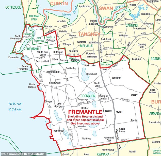 Fremantle, which covers both sides of Perth's Swan River, rejected the Voice proposal;  53.5 percent of voters were against changing the constitution.