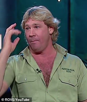 A priceless TV interview with Steve Irwin has gone viral, 17 years after his tragic death.  In the video, host Rove MacManus can be seen asking Steve if he's been drinking coffee during an appearance on TV host and comedian Rove Live in 2002.