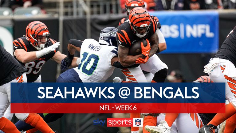 Highlights of the Seattle Seahawks vs. the Cincinnati Bengals in week six of the NFL season.