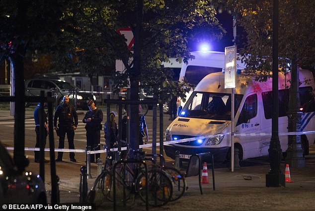 The shooting took place on Boulevard d'Ieper, about five kilometers from the stadium