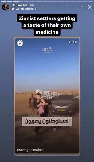 Dr.  Dana Diab, an emergency physician at Lenox Hill Hospital and Brookdale University Hospital & Medical Center, shared a video on her Instagram of the attack on the Nova music festival near Gaza that killed 260 people on October 7.