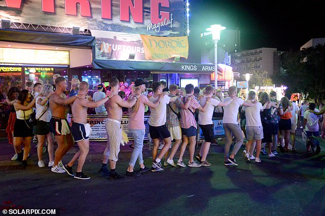 The party resorts of Magaluf (pictured above) and part of Playa de Palma east of the island's capital, which is also one of the areas covered by the decree on excessive tourism, have been rocked this summer by several alleged sexual attacks involving foreign tourists were involved, including gang rape.