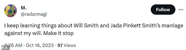 Who asked for this?  Others insisted they never asked about all the sordid details about Jada and Will's wedding