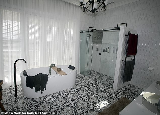 A bathroom in the multi-million dollar property