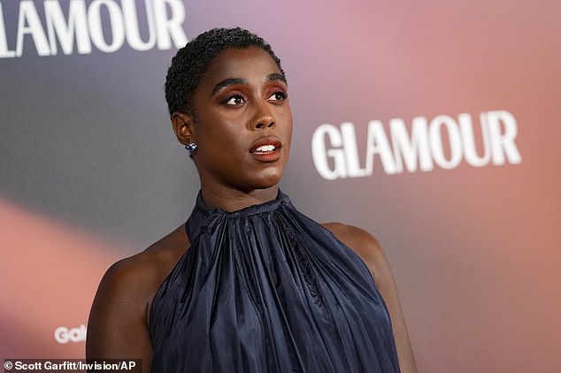 Leading the way: Lashana joined the celebrity crowd at the Glamor Women of the Year Awards