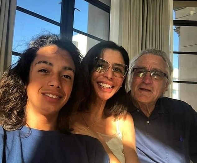 Flashback: Leandro, Drena and Robert De Niro are pictured together