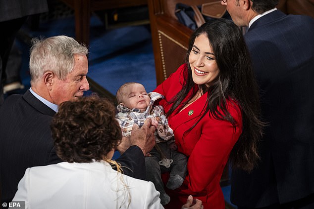 Rep.  Anna Paulina Luna, R-Fla., a Jordan supporter, brought her new baby to the House floor Tuesday