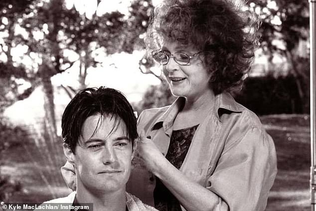 Twin Peaks photos: MacLachlan shared some photos from Twin Peaks - for which Laurie was nominated in back-to-back years (1990-91) for her role as Catherine Martel - plus a heartfelt tribute