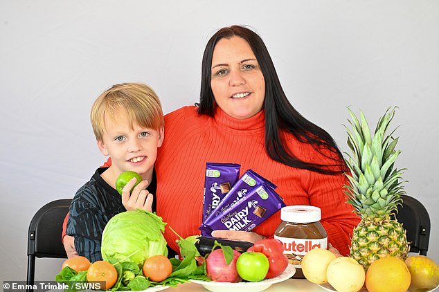 Currently, treatment for the condition is not included in the NICE guidelines for eating disorders.  But evidence-based treatments such as family treatment – ​​for youth – cognitive behavioral therapy, behavioral interventions such as exposure work and anxiety management training are known to work, Beat said.  In the photo Rocco with his mother Heidi