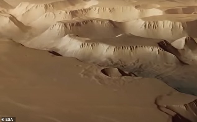 Huge: Such is the sheer size of Noctis Labyrinthus that it runs the length of Italy, or the Rhine River from its source in the Alps to the North Sea