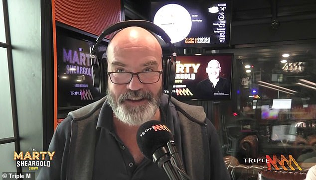 The radio star's departure from the show follows reports he made a number of offensive comments to other guests at a corporate event during the AFL Grand Final.